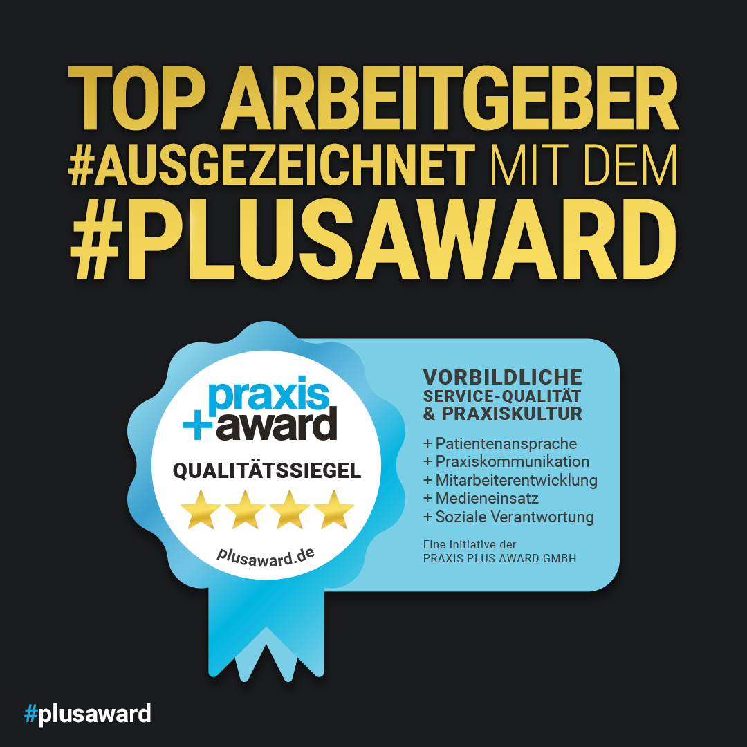 Qualitätssiegel Praxis Plus Award Top Arbeitgeber